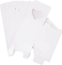 12pcs Single Cupcake Boxes Window Dessert Packing Box for Cookies Pastries and Pies for Weddings Parties and Bakeries