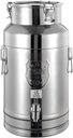 LYNICESHOP 20L Stainless Steel Milk Can, Heavy Duty Milk Jug Wine Pail Bottle Oil Pail Storage Bucket Wine Barrel Canister for Liquid Storage