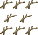 8 Pack Twig Knobs Tree Branch Handles Drawer Knobs Fashion Zinc Alloy Pulls Furniture Dresser Pull Handles Door Knobs for Cabinets (Antique Bronze)