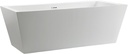 Vanity Art 67 X 31 Inch White Acrylic Freestanding Bathtub | Contemporary Design Soaking Tub with Pop-up Drain and Slotted Overflow Included, UPC Certified VA6814-L