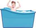 Large Foldable Bathtub, Portable Bath Tub Lightweight Bathtub Collapsible Shower Tub Freestanding Rectangle Bathtub Folding Bathtub for Household