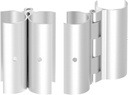 2 Pack Aluminum Snap-On Hinge for PVC Doors Vents or Gates,Perfect for Door Hinges for 3/4 PVC ?OD of 1"