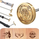 Custom Branding Iron for Wood, Electric Wood Branding Irons Personalized Leather Stamps with Your Logo/Text for Craftsmen, Handmade, Durable Wood Burning Stamps Tool for Food Meat Plastic