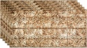 FASÄDE Traditional Style/Pattern 2 Decorative Vinyl 2ft x 4ft Glue Up Ceiling Panel in Bermuda Bronze (5 Pack)