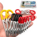 14Pcs Heavy Duty Hitch Pins Clip R Clips Spring Retaining Wire Hair Pins Cotter Pin Strong Spring Rubber-Coated Grip R Clip for Trailer Tractors Mower Carts Truck Pin Clip 3Sizes M3x60 M3.5x75 M4x90