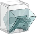 Desktop Storage Box, Wall Mount Storage Organizer, Plastic Coffee Pod Holder with Dividers, Desktop Storage Box Transparent Wall Hanging Plastic Shelf for Office Supplies Cosmetics Tea Bag