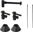 Kingston Brass CC43100DLLKB30 Trimscape Modern Plumbing Sink Trim Kit with Bottle Trap in Matte Black