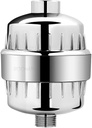 25C Stage Shower Filter with Vitamin C, Shower Filtration System for Hard Water, Water Softener Shower Head Filter with Multi-Stage Filter Cartridge Replacement, Remove Heavy Metal (25C)