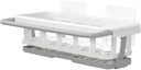 LIFKOME Kitchen Sink Caddy Plastic Retractable Sponge Holder Wall Mount Dish Cloth Hanger Hanging Sink Organizer Rack Basket Soap Rack Brush Holder
