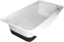ICON 00480 Bath Tub TU600RH - Right Hand Drain, Polar White