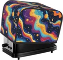 Art Star Planet Pattern Toaster Cover 2 Slice Washable Bread Maker Cover Decorative Kitchen Small Appliance Covers Dust Protection Stain Resistant Bread Machine Protector with Top Handle