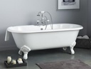 Cheviot 2170-WW-6-AB Products Regal Cast Iron Bathtub with Shaughnessy Feet 6" Drilling, 24" x 68" x 31", Antique Bronze