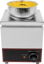 Food Warmer with Spoon 150W Cheese Dispenser 4L/4.23Qt Food Jam Sauce Caramel Warmer 86-230°F Electric Hot Fudge Warmer for Restaurant, Buffets, Milk Tea Shops