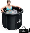 Cold Plunge Tub - Ice Bath for Athletes 136 Gal XL Tub for Recovery and Cold Water Therapy｜Portable Multiple Layered Ice Pod Barrel for Outdoor Inflatable Icebath at Home