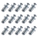 15 Pack Hollow Metal Cavity Fixing Hollow Door Anchor, M4 Nuts for 0-5mm Door Extra Short Hollow Wall Anchors Aluminium cladding Sheet Steel, Iron Sheet