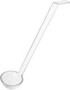 Cabilock Long Handle Clear Serving Ladle Soup Scoop for Catering Buffets and Sauces Ergonomic Design for Easy Stirring and Effortless Cleaning