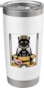Funny Cat In Box Lord Of The Lunch Cat Lover Cat Stainless Steel Insulated Tumbler