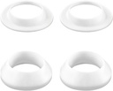 Drainage Seal,Universal Basin Drain Gasket Replacement Parts,Thickened Silicone Sealing Ring for Bathroom Sink Drain Stopper，Includes Top and Bottom Washers Seals (White-2 Sets)