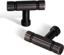 Oil Rubbed Bronze Cabinet Knobs 10 Pack Vintage Drawer Dresser Knob Single Hole Gold T Bar Handles Kitchen Cupboard Doors Hardware Furniture Wardrobe Door Hardware Zinc Alloy