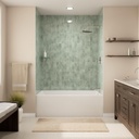 Prism 60 in. L x 30 in. W Acrylic Alcove Right-Hand Drain Bathtub, White