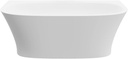 A and E Bath and Shower Alta-NF A and E Bath and Shower Alta-NF 67" Free Standing Acrylic Soaking Tub with Center Drain, Drain Assembly, and Overflow